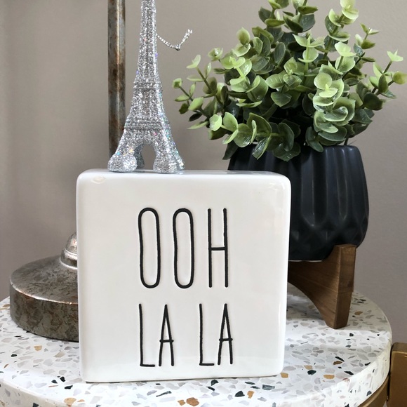 Ooh la la ceramic block sign - Picture 2 of 4